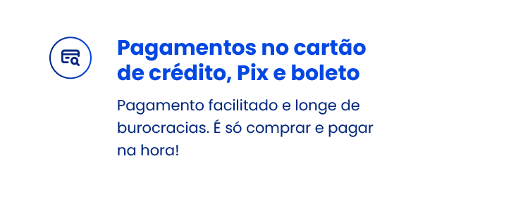 Pagamentos no cartão