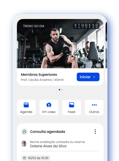 Rotina de treinos organizada