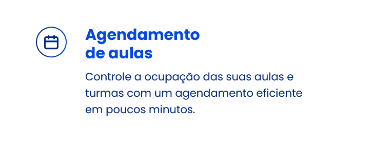 Agendamento de aulas