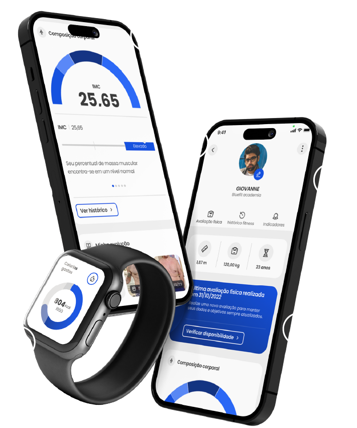 App Treino no iPhone e Apple Watch